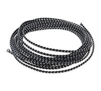 Othmro Cable Management Sleeve, 5m Cable Tidy Sleeve Black and Silver, Diameter 2mm, Cord Protector, Braided Cable Organizers for Office Cord, Insulation Protection, 1 Pc