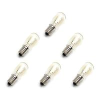 Othmro E14 Microwave Light Bulbs 10W 20x50mm 6PCS,Incandescent Light Bulb Warm White 360° Beam Angle 2700K 220-240V
