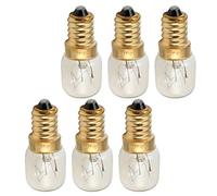 Othmro E14 Microwave Light Bulbs 15W 22x50mm 6PCS,Incandescent Light Bulb Warm White 360° Beam Angle 2700K 220-240V