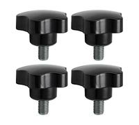 Othmro M10×15mm Male Thread Clamping Knobs Grip, 4pcs Thumb Screws Star Head Handle Knobs Tightening Screw Bakelite Knob