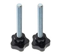 Othmro M10×80mm Male Thread Clamping Knobs Grip, 2pcs Thumb Screws Star Head Handle Knobs Tightening Screw Bakelite Knob