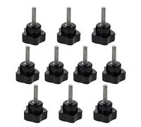 Othmro M6×30mm Male Thread Clamping Knobs Grip, 10pcs Thumb Screws Star Head Handle Knobs Tightening Screw Bakelite Knob