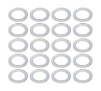 Othmro Nylon Flat Washers M10 16mm OD 10mm ID 1mm Thickness Sealing Gasket for Faucet Pipe Water Hose, Clear, Pack of 200