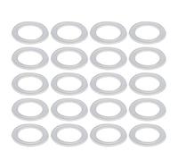 Othmro Nylon Flat Washers M18 27mm OD 18mm ID 1mm Thickness Sealing Gasket for Faucet Pipe Water Hose, Clear, Pack of 100