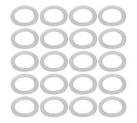 Othmro Nylon Flat Washers M20 30mm OD 20mm ID 1mm Thickness Sealing Gasket for Faucet Pipe Water Hose, Clear, Pack of 50