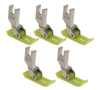 Othmro Pack of 50 MT-18 Industrial Sewing Machines Extra Thin Precise Presser Foot Compatible with Brother, Singer, Juki, etc White,Silver 5pcs