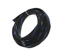 Othmro PET Braided Expandable Sleeving Wrap 12mm x 2.5m Dark Blue Cable Management Sleeve Cord Organizer for Wrap Protect Cables
