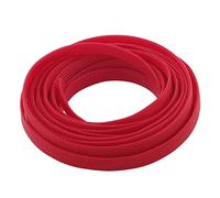 Othmro PET Cable Wire Wrap Braided Expandable Sleeving Cable High Temperature Electrical Wire Sleeve 5mx10mm Red 1pcs