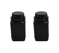 Othmro Plastic Lab Chemical Reagent Bottle, 500ml Wide Mouth Sample Sealing Liquid/Solid Storage Bottles, Black 2pcs