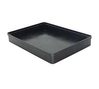 Othmro Plastic Stacking Parts Bin(Tray) Black 315mmx230mmx35mm(LengthxWidthxInner Height) Anti-Static Hanging Box Tray for Working Accessories 1Pcs