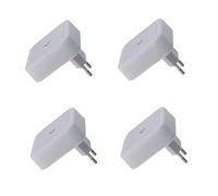 Othmro Plug-in Night Light, Bathroom Shaver Light, LED Bed Lights with Auto Dusk-to-Dawn Sensor for Bedroom Kitchen Hallway White 4Pcs