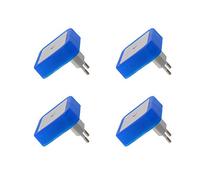 Othmro Plug-in Night Light, Light for Shaver Socket LED Bed Lights with Auto Dusk-to-Dawn Sensor Shaver Light for Bathroom Bedroom Kitchen Hallway Blue 4Pcs