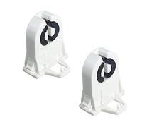 Othmro T8 Fluorescent Light Holder G13 Base Non-Shunted Tombstone Lamp Socket AC 500V 2A for LED Fluorescent Tube 2 Pcs