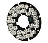 Othmro Tablero LED IR para cámara CCTV Visión 30 LED IR Infraed Board Tablero LED de cámara CCTV 90Degrees Round Plate Illuminator Board Bulb for CCTV Security Camera 1pcs