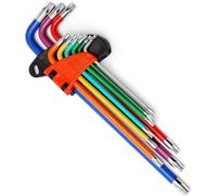 Othmro Torx Key Set, 9PCS Torx Allen Key Set, Anti-Slip Star Allen Wrench Set, Sizes T10-T50 Multicolour Coding Allen Wrench Sets for Bicycle, Furniture Assembly and Furniture Maintenance