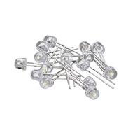 Othmro White LED Diode Lights Transparent Super Bright Lighting Bulb Lamps Diode Lights Assortment Kit Electronic Component Light Emitting Diodes Clear Straw Hat 2 Pin 5mm 3.0-3.4V 20mA 1000 pcs