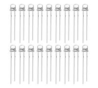 Othmro White Yellow LED Diode Lights Transparent Super Bright Lighting Bulb Lamps Diode Lights Assortment Kit Electronic Component Light Emitting Diodes Clear Straw Hat 2PIN 5mm 20mA 200 pcs