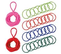 otholder Loom Refill Loops 384pcs Loom Potholder Loops Refill for DIY Elastic Bands Weaving Craft Kit