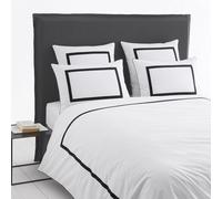 Othoza Organic Percale Duvet Cover white/black