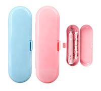 Othrion 2 Pack Electric Toothbrush Travel Case,Electric Toothbrush Travel Case for Oral-B and Philips Sonicare,T oothbrush T ravel C ase Holds 1 Handle & 2 Heads for Business Camping T ravel