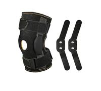 Othrion Hinged Knee Support Brace,Hinged Knee Brace,Knee Hinge Brace,Adjustable Open Patella,Knee Support with Dual Side Stabilizers & Parallel Straps(L)
