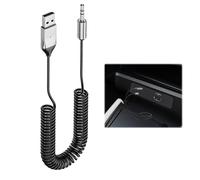 Othrion USB Receiver for Bluetooth Aux Adapter,Aux to Bluetooth 5.3 Adapter,3.5mm Aux Bluetooth Adap ter,for Car Stereo and Home Audio Handsfree Calling,USB-A Transmitter to 3.5mm Jack