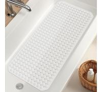 Othway Bathtub Mat 41 x 91cm, TPE Shower Bath Mat Non-Slip with Sution Cups & Drain Holes, Machine Washable Shower Floor Mat for Inside Shower, Soft Tub mat for Eldly & Kids