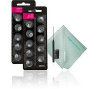 Oticon Minifit Small 6mm Double Vent Bass Domes 20 Pack Bundled with Puget SoundLabs Hearing Aid Cleaning Tool Kit