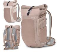 otinga Flow Rolltop Backpack for Men and Women with 23-27 L Volume and Practical Laptop Backpack Compartment, Ideal as a Bicycle Backpack without Pannier Rack, Reflective, Waterproof Backpack for Men