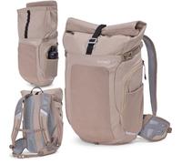 otinga Flow Rolltop Backpack for Men and Women with 23-27 L Volume and Practical Laptop Backpack Compartment, Ideal as a Bicycle Backpack without Pannier Rack, Reflective, Waterproof Backpack for Men