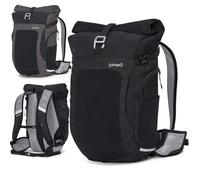 otinga Flow Rolltop Backpack for Men and Women with 23-27 L Volume and Practical Laptop Backpack Compartment, Ideal as a Bicycle Backpack without Pannier Rack, Reflective, Waterproof Backpack for Men