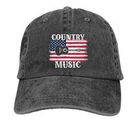 OTIQTI ART You Can Never Have Too Many Guitars Baseball Cap Golf Dad Hat Adjustable Original Classic Low Profile Cotton Hat Men Women, Country Music America Flag Black 34, One size