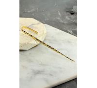 Otis Jaxon London Single Hammered Sterling Silver Bar Ear Cuffs in Gold | Size: Large Otis Jaxon London Gold L