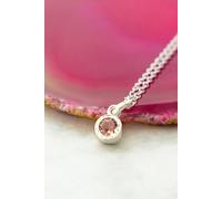 Otis Jaxon London Women's Opal October Birthstone Sterling Silver Necklace Otis Jaxon London Silver One Size