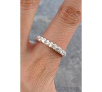 Otis Jaxon London Women's Pyrite Contemporary Sterling Silver Ring | Size: T Otis Jaxon London Silver T