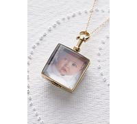 Otis Jaxon London Women's Square Sterling Silver Photo Locket in Gold Otis Jaxon London Gold One Size