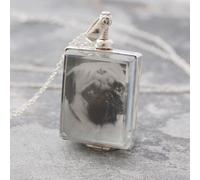 Otis Jaxon London Women's Square Sterling Silver Photo Locket Otis Jaxon London Silver One Size