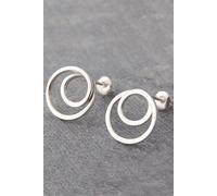 Otis Jaxon London Women's Sterling Silver Spiral Stud Hoop Earrings Otis Jaxon London Silver One Size
