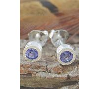Otis Jaxon London Women's Tanzanite Sterling Silver December Birthstone Stud Earrings Otis Jaxon London Silver One Size