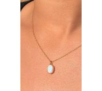 Otis Jaxon London Women's Welo Opal Sterling Silver October Birthstone Necklace in Gold Otis Jaxon London Gold One Size