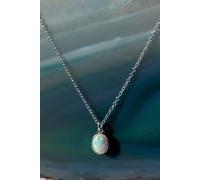Otis Jaxon London Women's Welo Opal Sterling Silver October Birthstone Necklace Otis Jaxon London Silver One Size