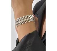 Otis Jaxon London Women's Wide Silver Plated Multilink Chain Bracelet | Size: 17 cm Otis Jaxon London Silver 17 cm