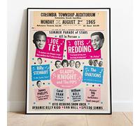 Otis Redding Gladys Knight 1965 Tour Live Concert : A Huge 30"x24" Poster Print Vintage Retro Reproduction Perfect For Home Bedroom Living Room : BRING YOUR WALLS TO LIFE !