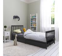 Otis Single Bed 3ft Frame with 4 Pull Out Storage Drawers in Anthracite