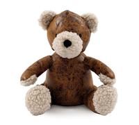 Otis Teddy Bear Doorstop | Faux Leather Brown Teddy Doorstop | Novelty Bear Door Stopper 1.5kg - 24cm
