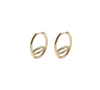 Otiumberg Spiralis Pavé 14kt Gold Vermeil Hoop Earrings - One Size