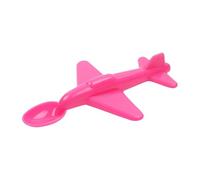OtJ307 Small Plastic Airplane Spoon Set Aeroplane Fork and Spoon Set for Home Small Airplane Shape Portable Tableware OtJ307 (17.6x10.5x2.4cm)