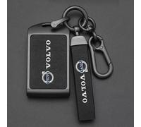 OTJSM Car Key Cover for Volvo EX30 2023 2024, Car Key Case Key Fob Cover Soft Leather Drop-proof Key Card Case Shell Key Protection Case with Keychain Lanyard Car Accessories,B