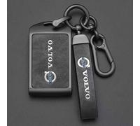 OTJSM Car Key Cover for Volvo EX30 2023 2024, Car Key Case Key Fob Cover Soft Leather Drop-proof Key Card Case Shell Key Protection Case with Keychain Lanyard Car Accessories,A