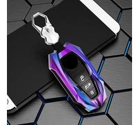 OTJSM Car Key Cover for VW Touareg 2023-2024, Car Key Case Key Fob Cover Soft TPU Drop-proof Key Card Case Shell Key Protection Case with Keychain Lanyard Car Accessories,F-3